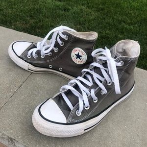 Gray High-Top Converse